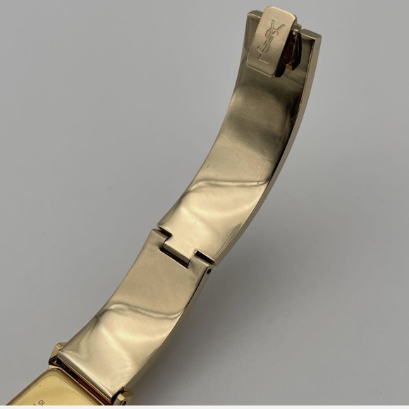 YSL Yves Saint Laurent Vintage Gold Bracelet Watch - Picture 8 of 9